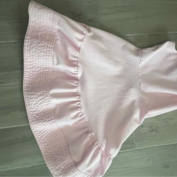 Pink Sleeveless Kids Dress with Lace Collar - Picture 6 of 8